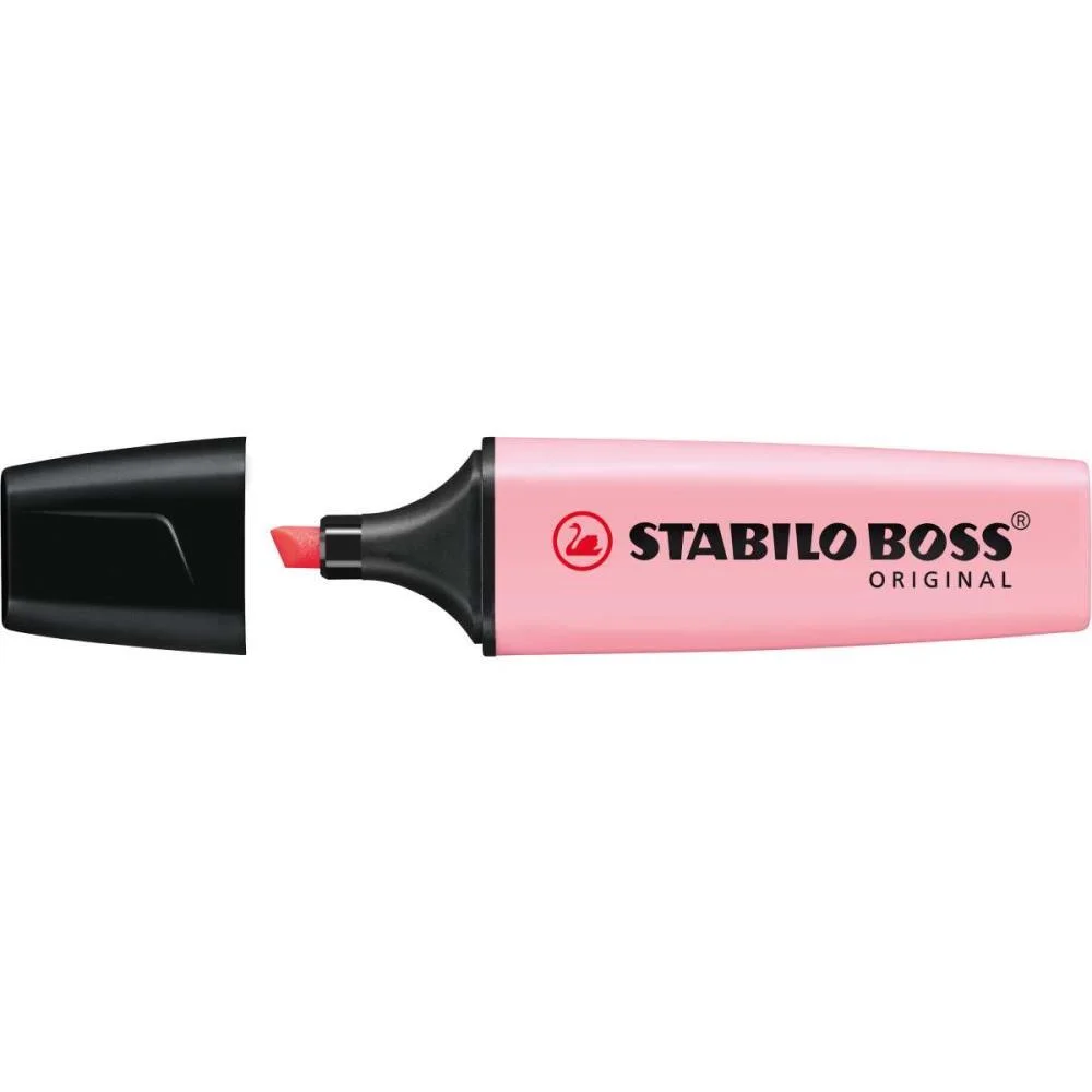 Caneta Marca Texto Stabilo Boss Pastel Rosa Sertic (Cx.c/10)