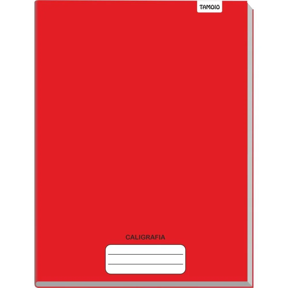 Caderno Caligrafia Capa Dura Liso 48Fl Brochurao Vermelho Tamoio (Pct.c/05)