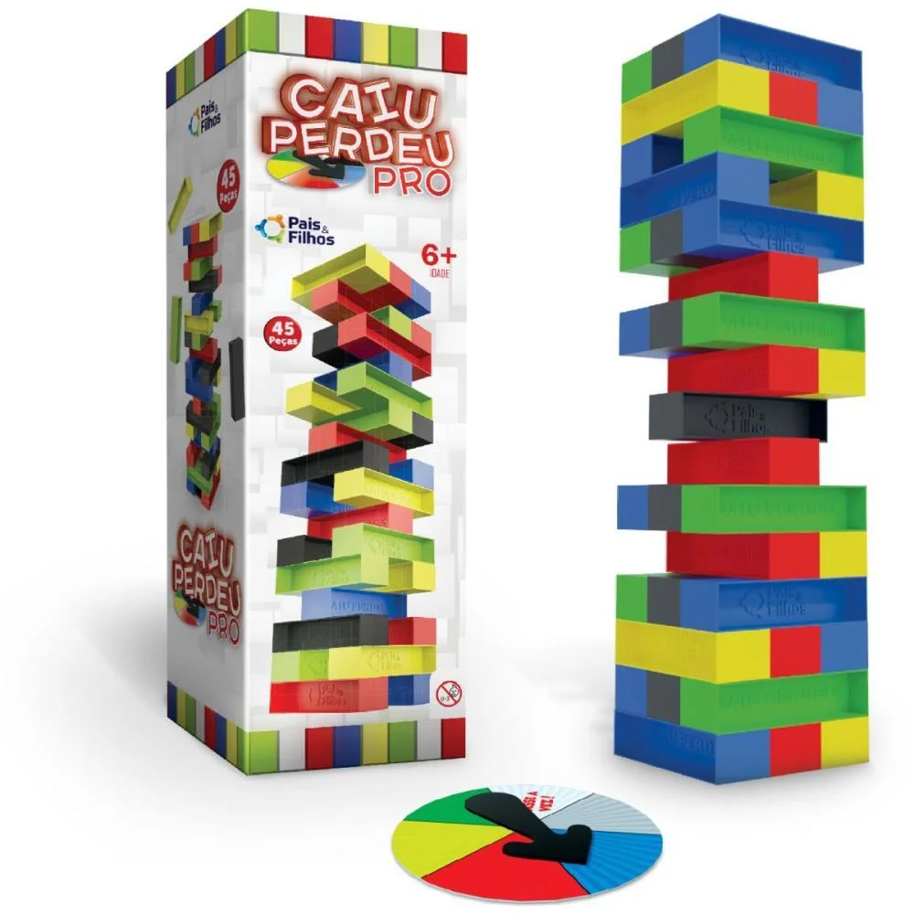 Jogo Diverso Caiu Perdeu Pro 45Pcs Pais E Filhos