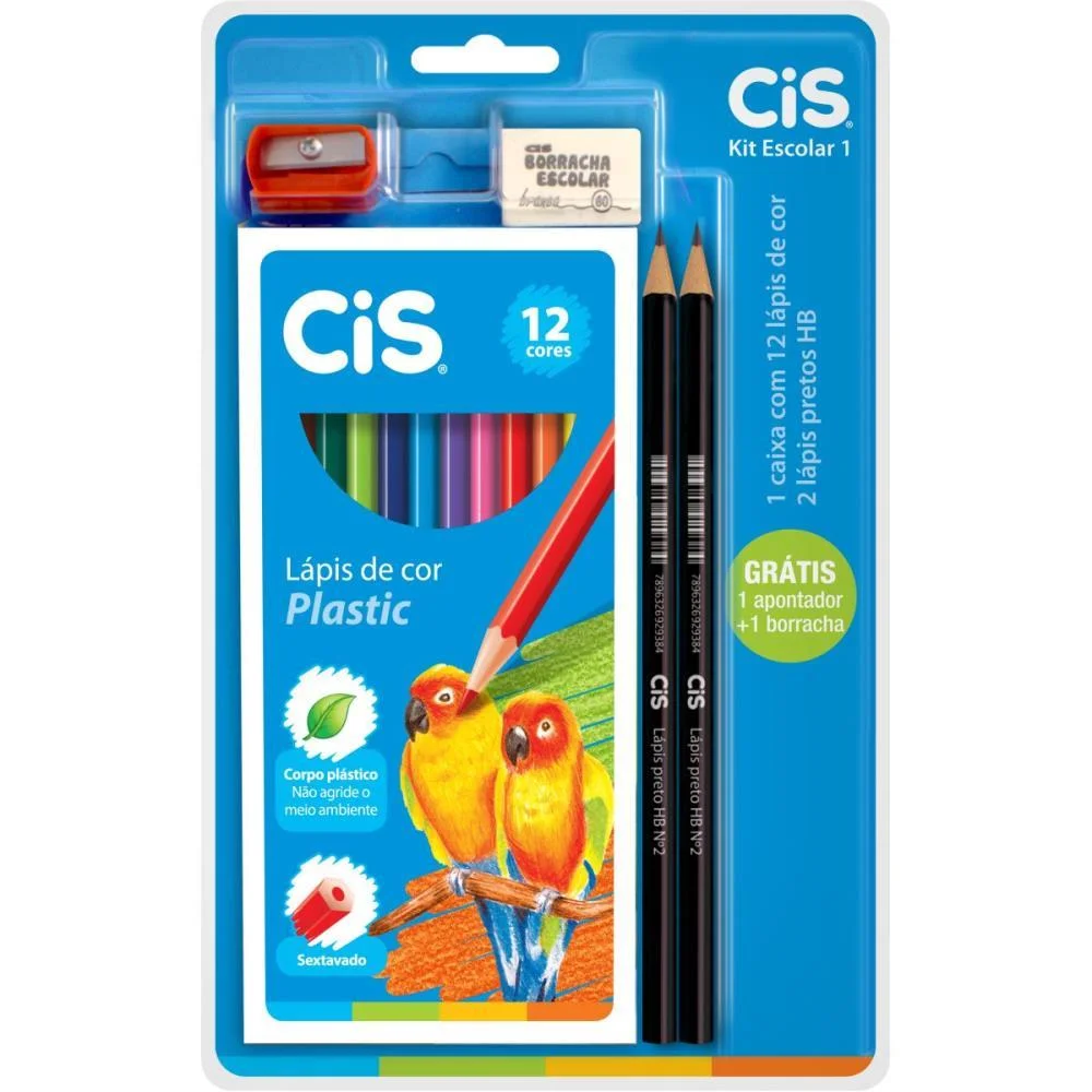 Kit Escolar Escolar Bl. 5 Peças Sertic (Kit)