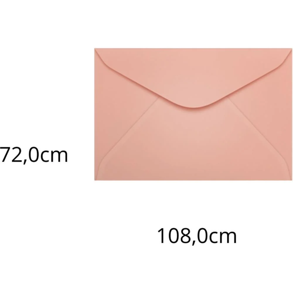 Envelope Colorido Visita 72X108 Rosa Claro Fidji 80G Scrity C/ 100 Unidades