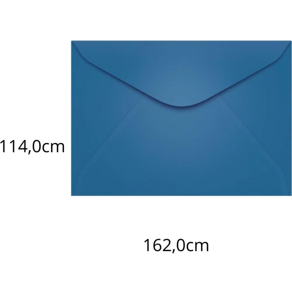 Envelope Colorido Carta 114X162 Az. Royal Grecia 80G Scrity C/ 100 Unidades