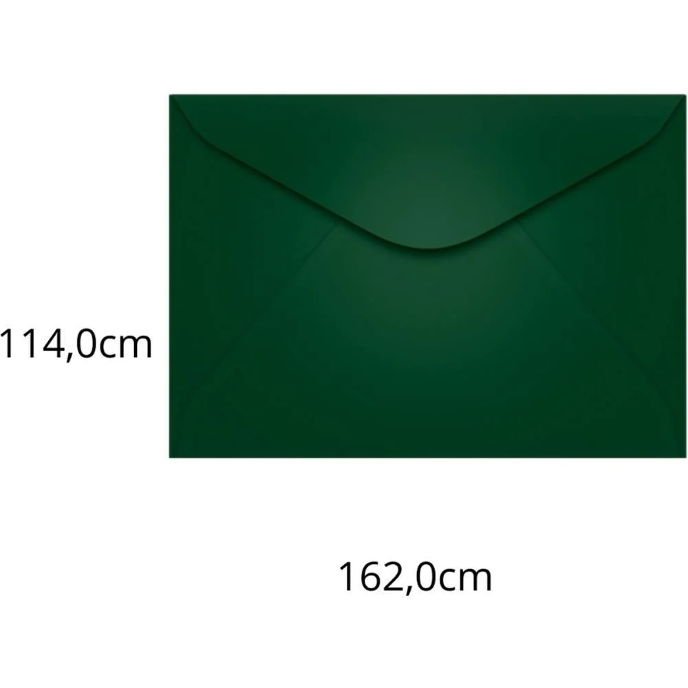 Envelope Colorido Carta 114X162 Vd.escuro Brasil 80G Scrity C/ 100 Unidades