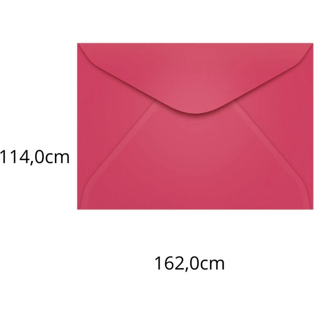 Envelope Colorido Carta 114X162 Pink Cancun 80G Scrity C/ 100 Unidades