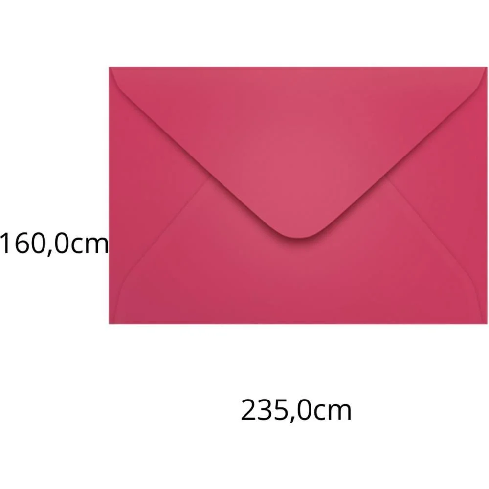 Envelope Colorido Convite 160X235 Pink Cancun 80G Scrity C/ 100 Unidades