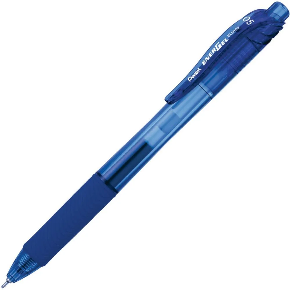Caneta Gel Energel Retratil 0.5Mm Azul Pentel Caixa C/ 12 Unidades
