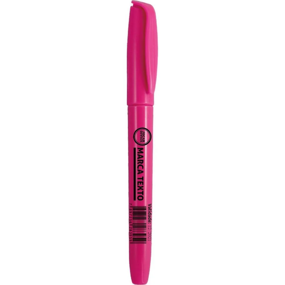 Caneta Marca Texto Jocar Rosa Slim Leonora (Cx.c/12)
