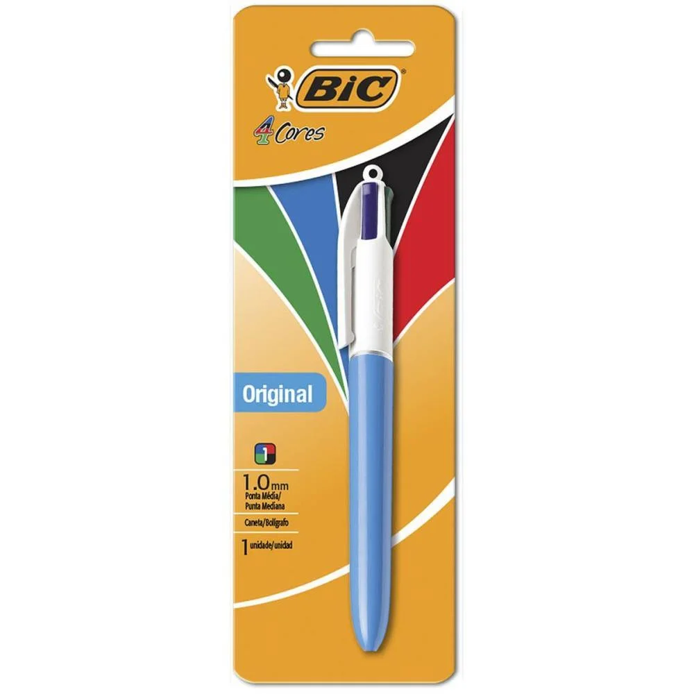 Caneta Esferografica Bic 4 Cores Bic (Blister)