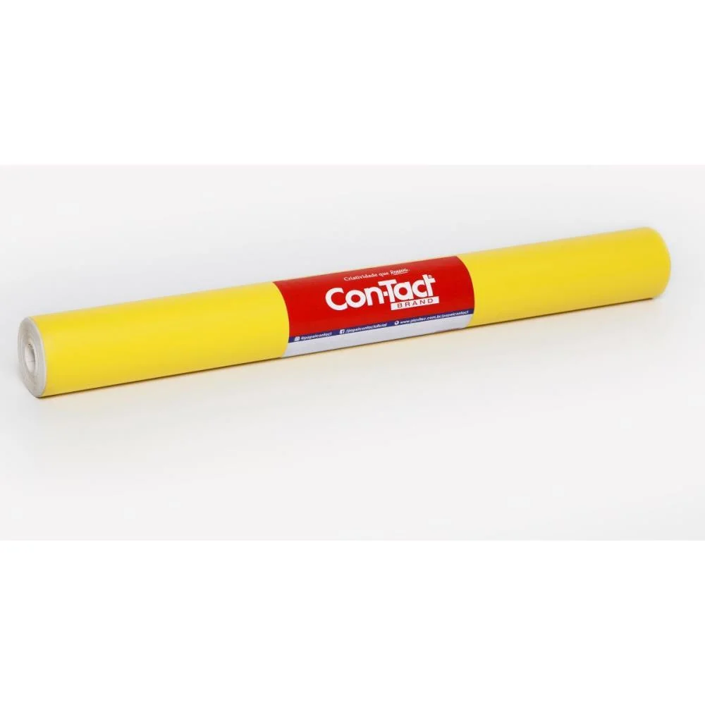 Contact Liso 45Cmx10M Opaco Amarelo Contact (Rolo)