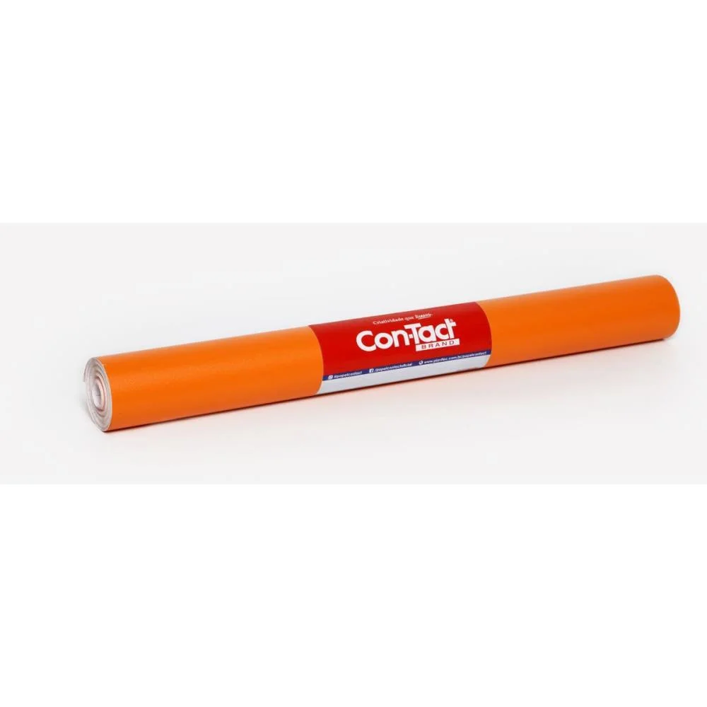 Contact Liso 45Cmx10M Opaco Laranja Contact (Rolo)
