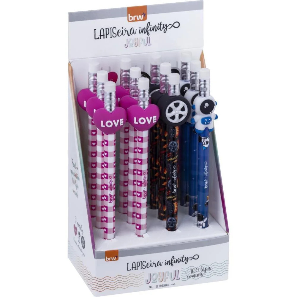 Lapiseira Infinity 5Mm Joyful Sortidas Brw Com 12 Peças