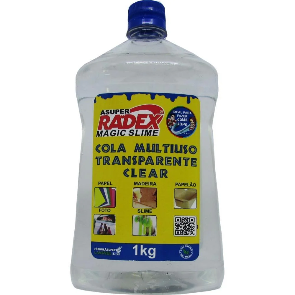 Cola Escolar Transparente 1Kg. Radex