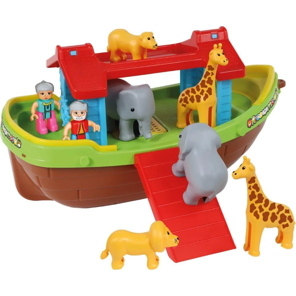 Brinquedo Educativo Barco Arca De Noe C/Bonecos Maral