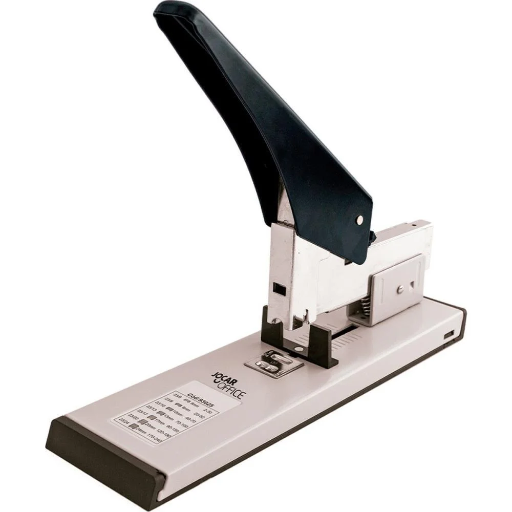 Grampeador Metal Jocar Preto P/240Fls 23/24 Leonora