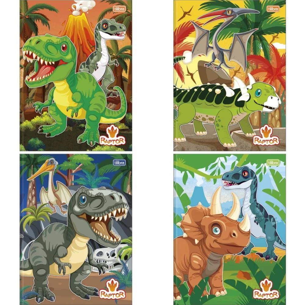Caderno Brochurao Capa Dura Raptor 80Fls. Tilibra (Pct.c/05)