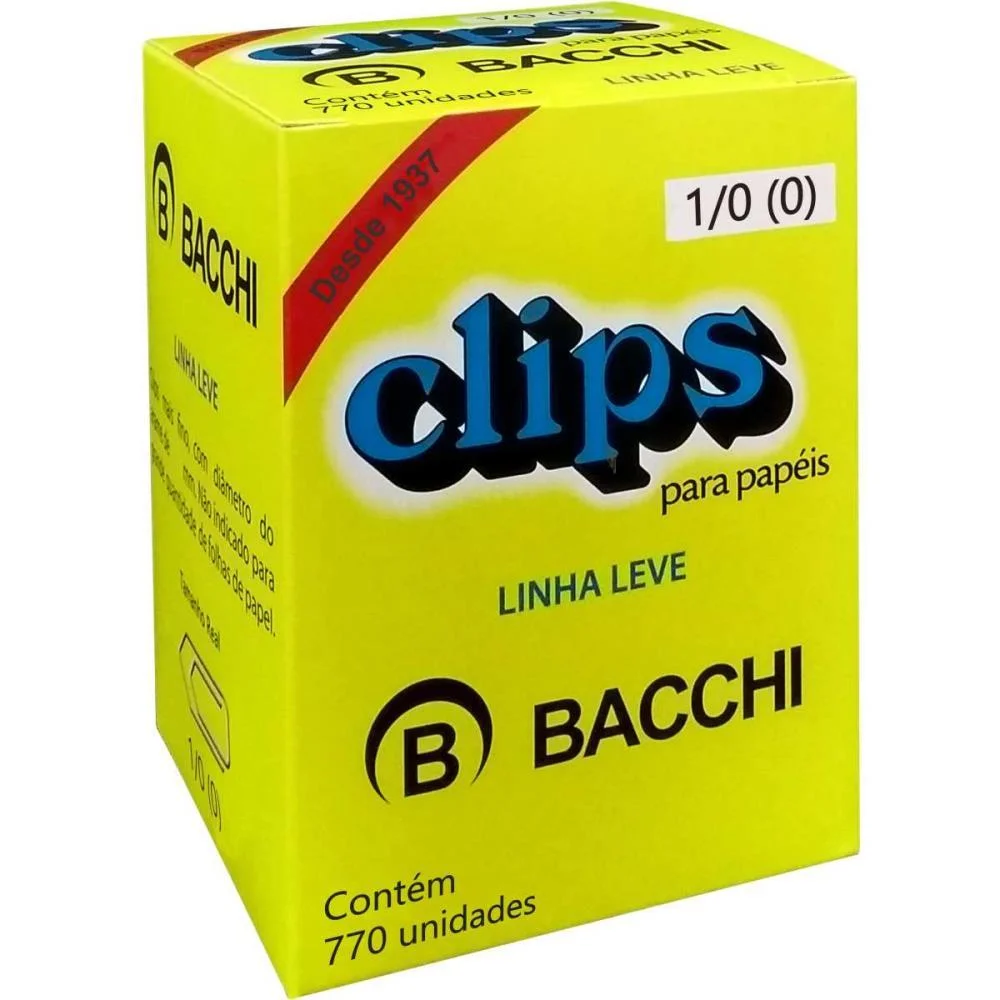 Clipe Galvanizado Aco 1/0 Linha Leve C/770 Unid. Bacchi (Caixa)