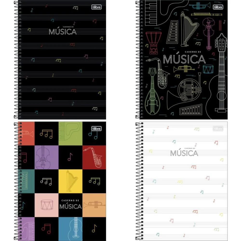 Caderno Musica Universitario Capa Dura 80Fls. Tilibra (Pct.c/05)