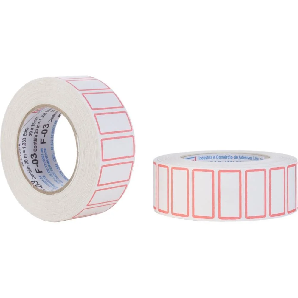 Etiqueta Para Preco F-03 29X15Mm 1333 Etiquetas Fitacrel (Rolo)