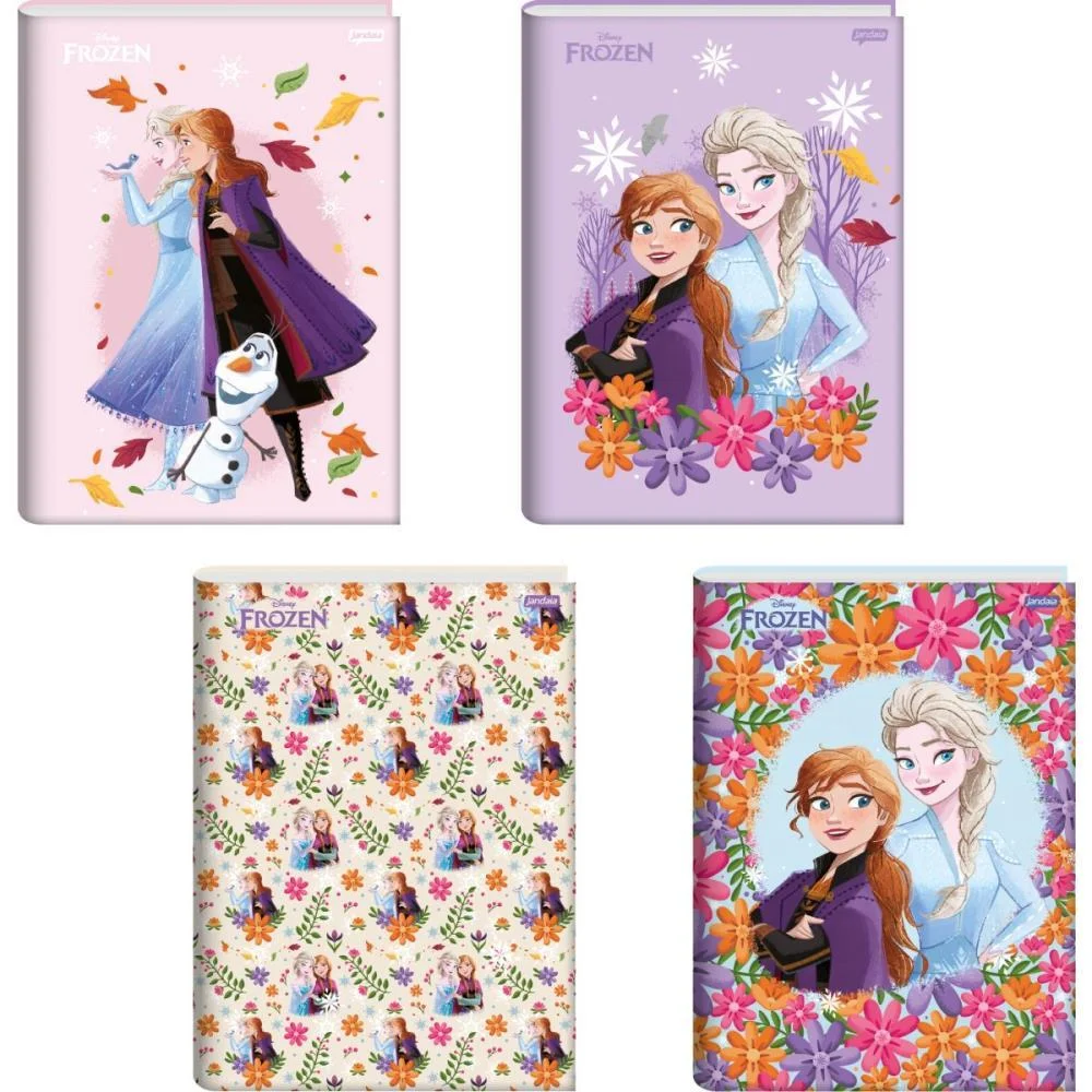 Caderno Brochurao Capa Dura Frozen 80Fls. Jandaia (Pct.c/05)