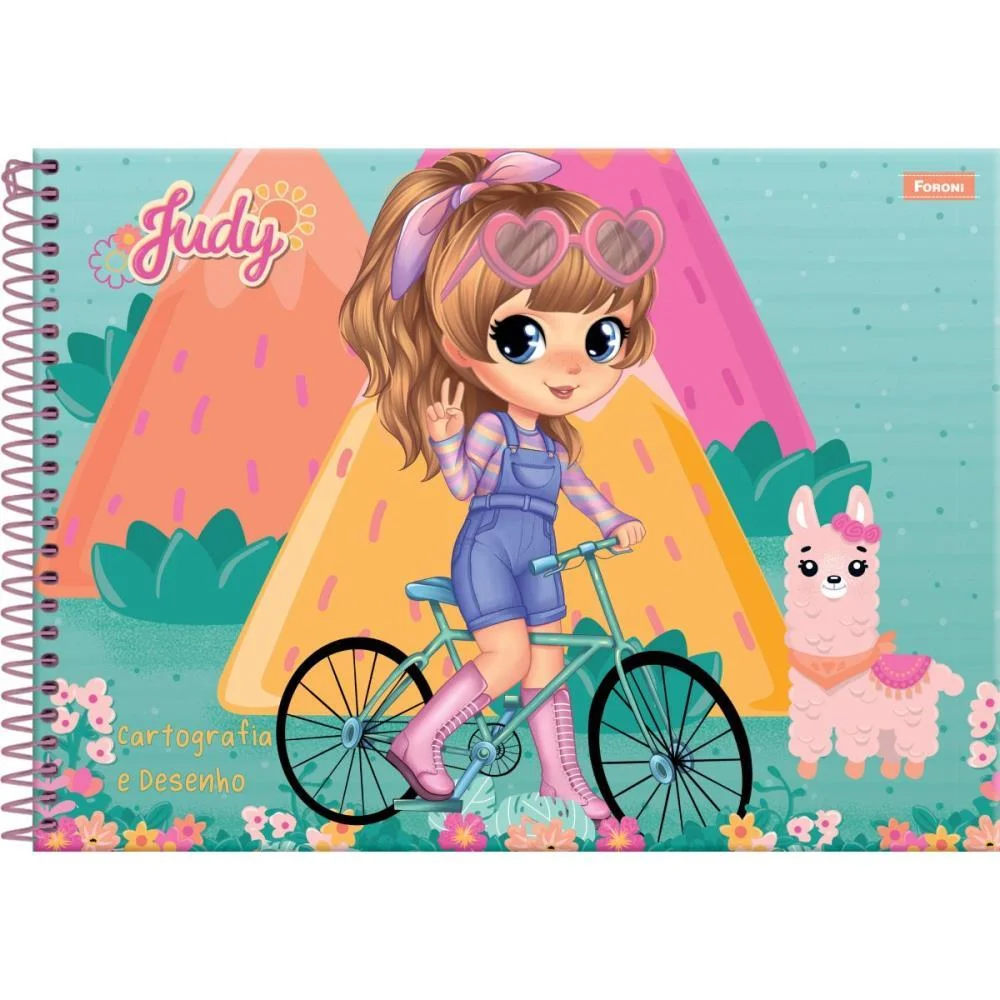 Caderno Desenho Univ Capa Dura Judy 80Fls. Foroni (Pct.c/05)