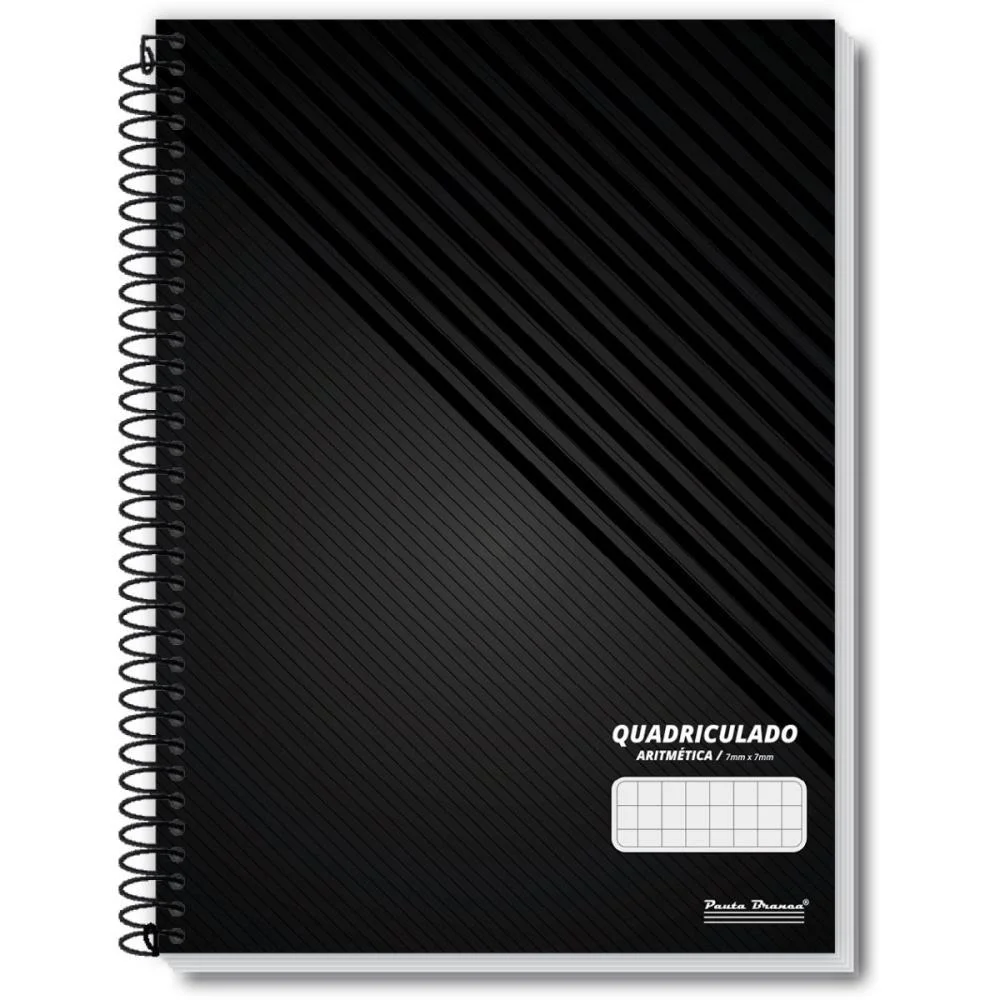 Caderno Quadriculado Univers. 7X7Mm 80F Espiral Office Cd Pauta Branca (Pct.c/05)