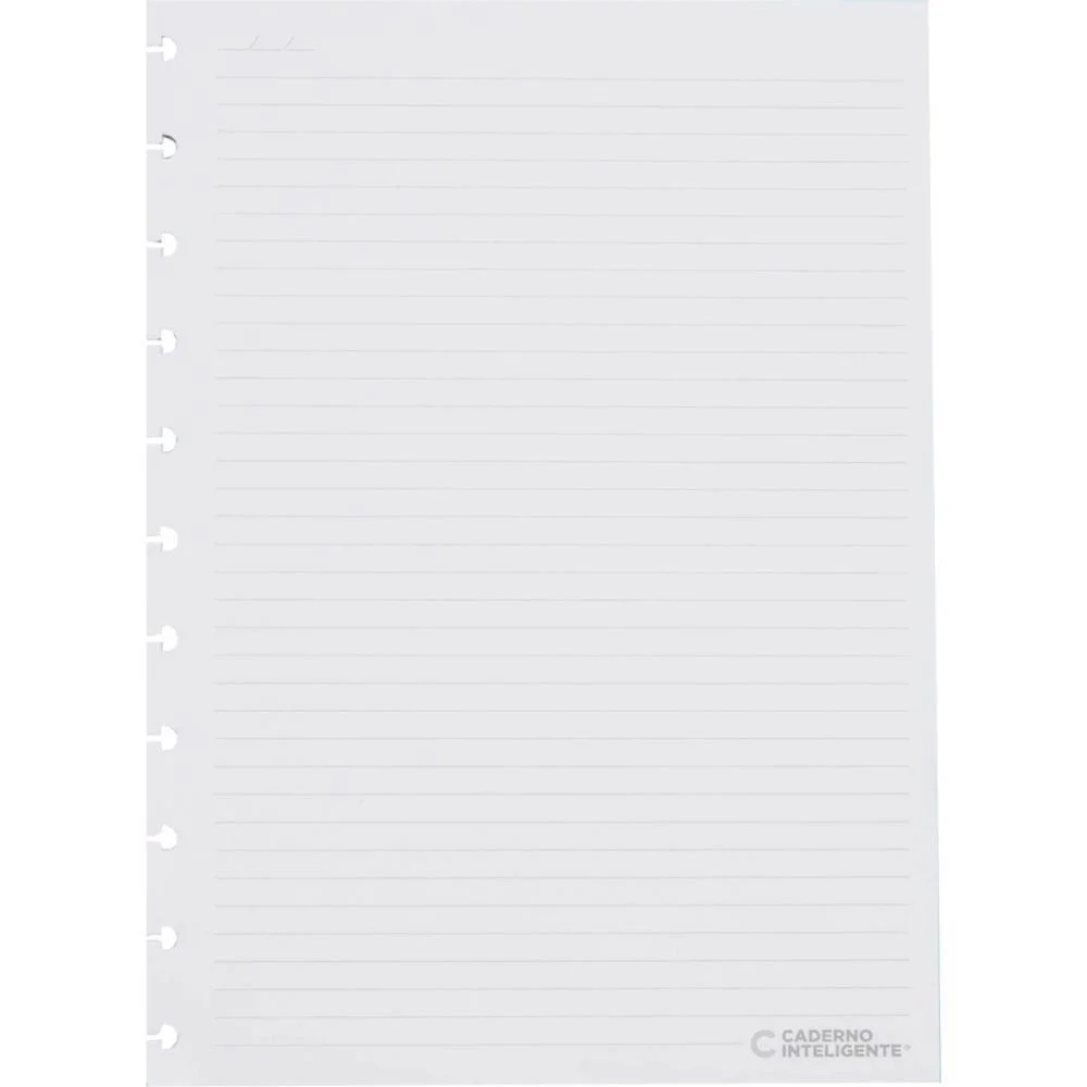 Caderno Inteligente Refil Grande Pautado 90G. 50Fls. Caderno Inteligente (Pacote)