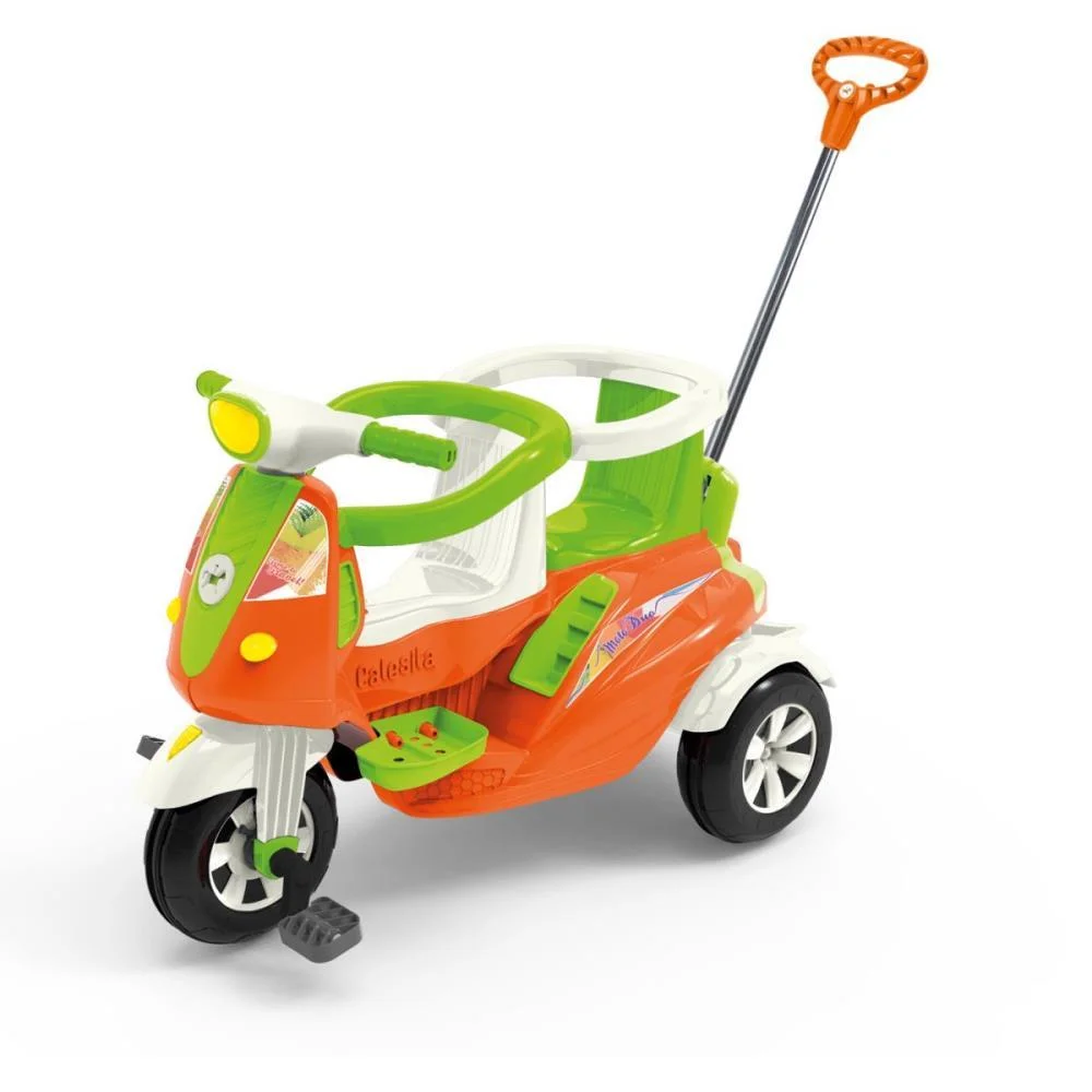 Veiculo Para Bebe Moto Duo 2Em1 C/Luz/Som/Capace Calesita