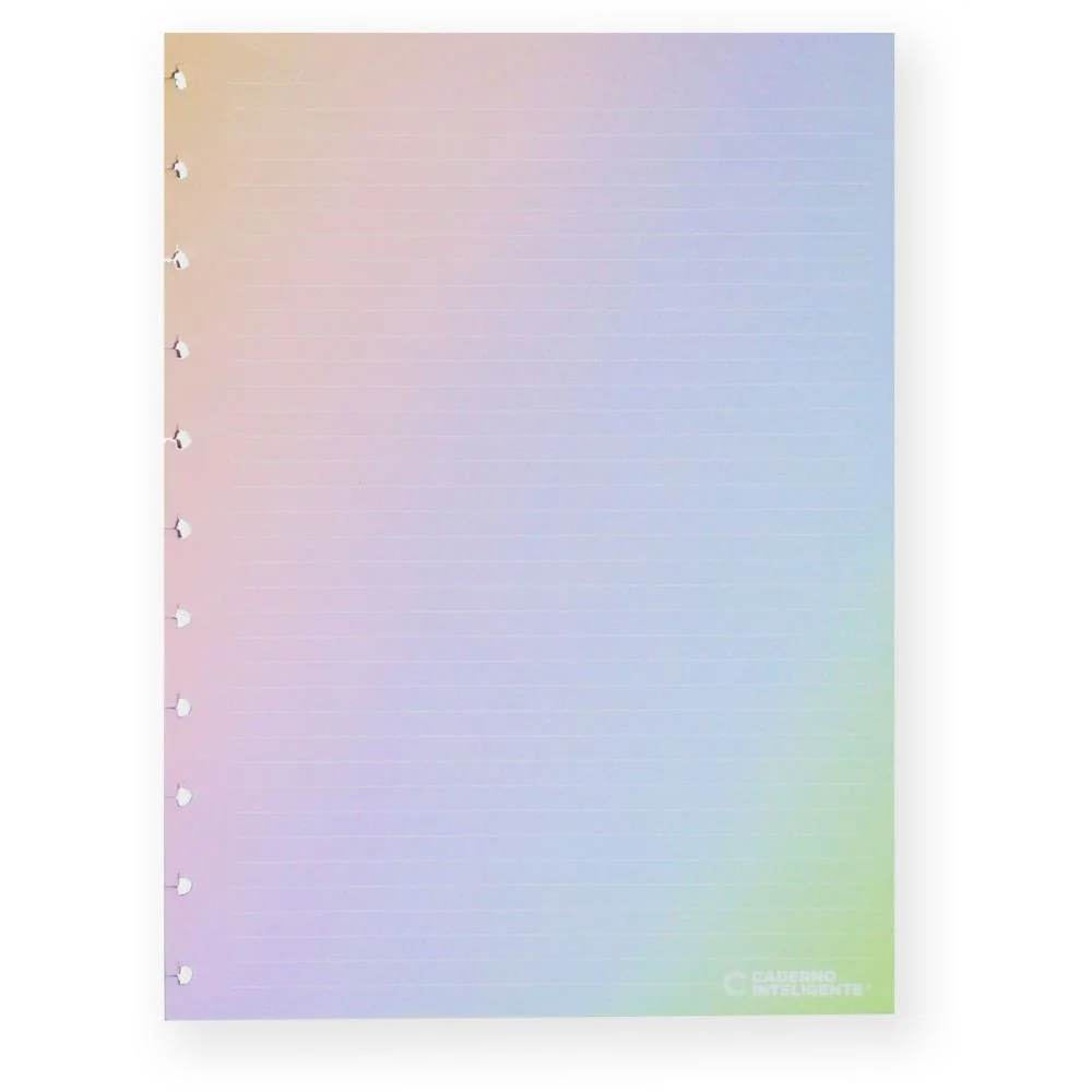 Caderno Inteligente Refil Grande Rainbow 120G.30Fls. Caderno Inteligente (Pacote)
