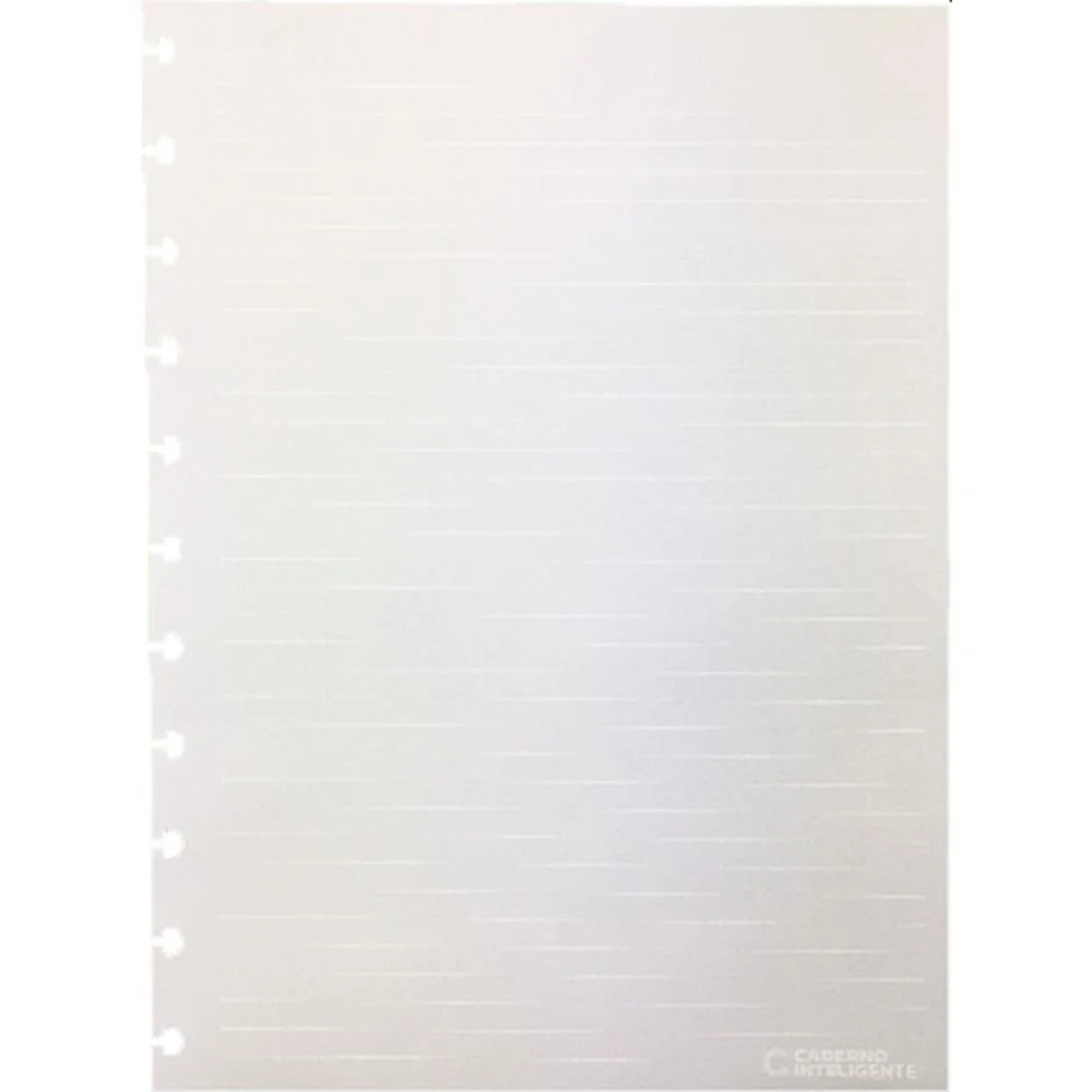 Caderno Inteligente Refil Grande Pauta Branca 90G. 50Fls Caderno Inteligente (Pacote)
