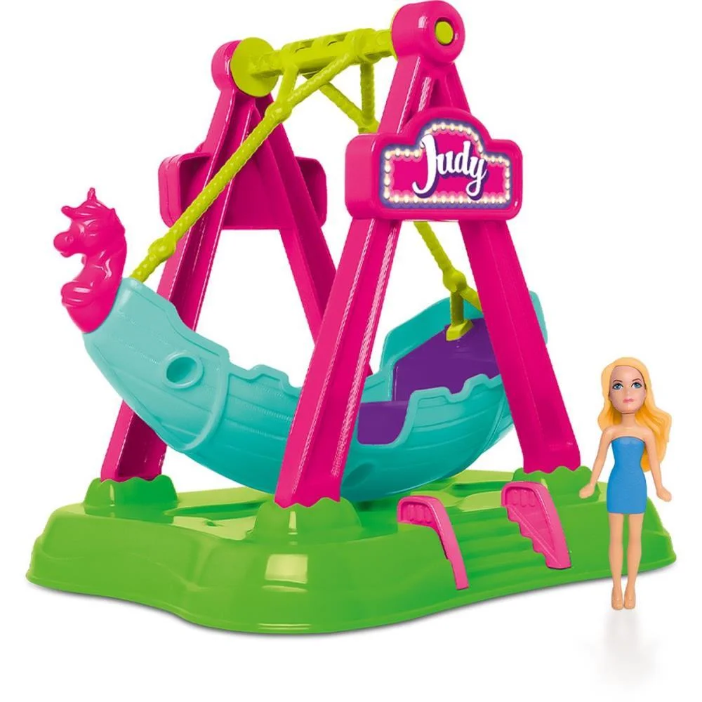 Cenario Tematico (Playset) Parque Da Judy Barco Viking Samba Toys