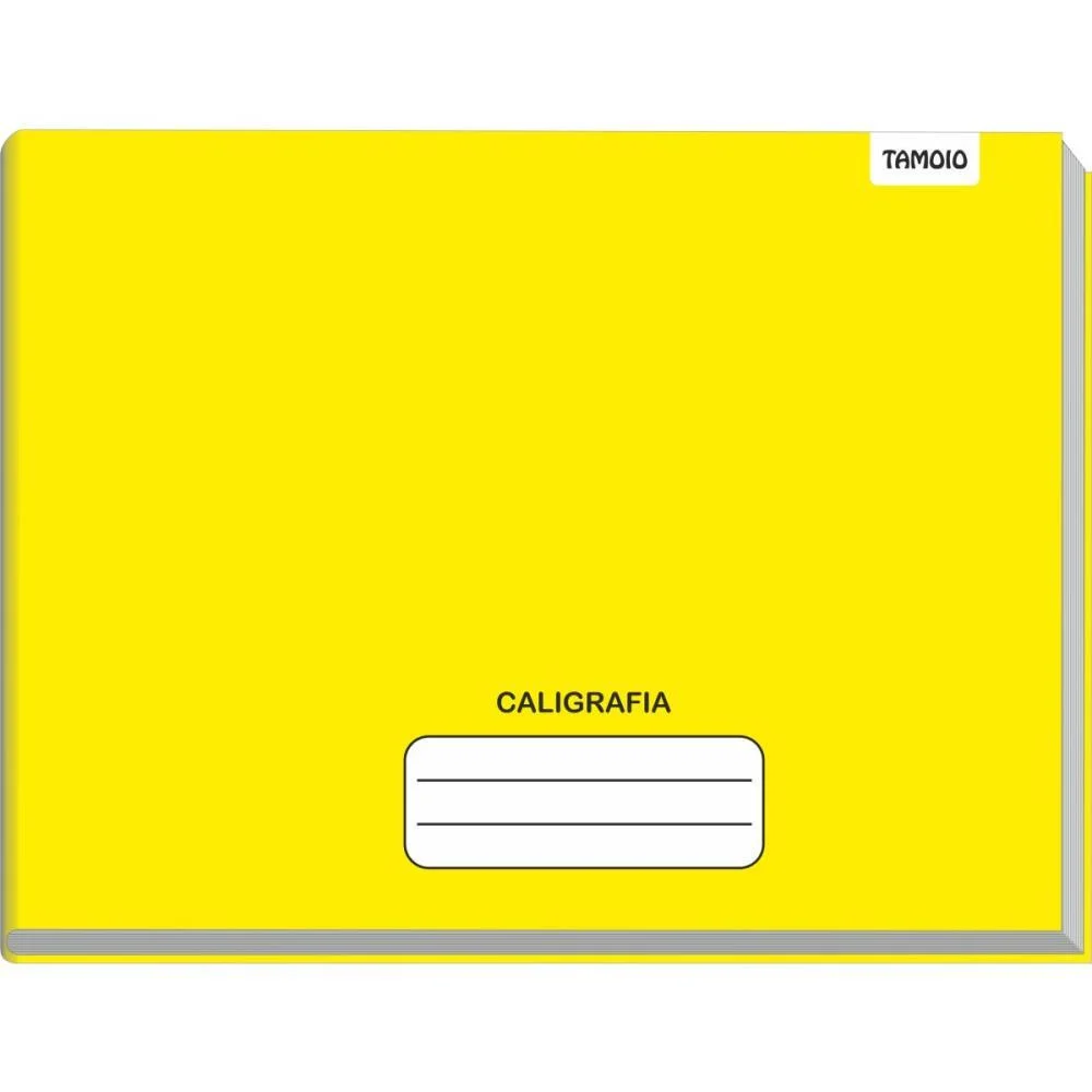 Caderno Caligrafia Capa Dura Liso 96F Pequeno Broch.horiz.amar. Tamoio (Pct.c/05)