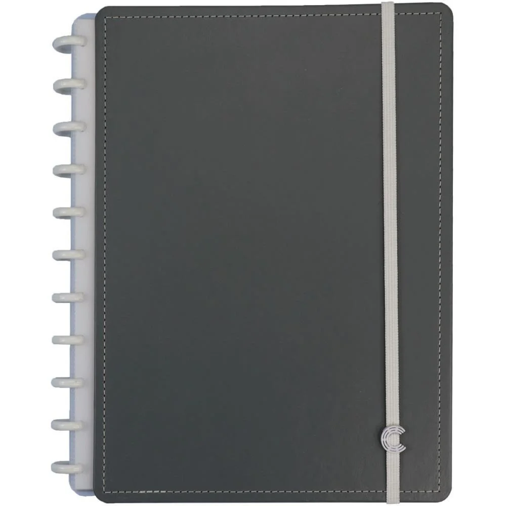 Caderno Inteligente Grande Cool Grey 80Fls 215X280Mm Caderno Inteligente
