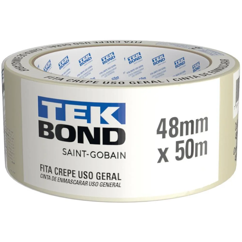 Fita Crepe Branca 48Mmx50M Tekbond