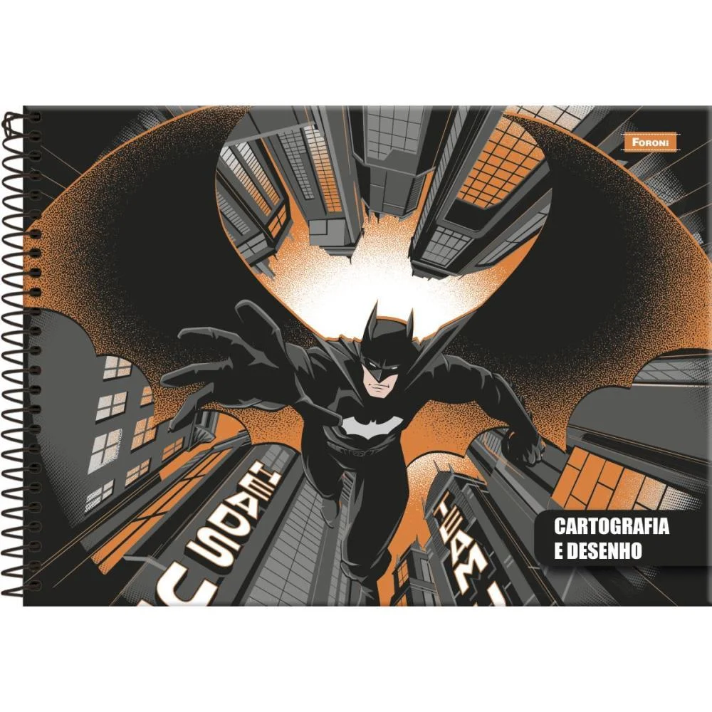 Caderno Desenho Univ Capa Dura Batman 80Fls. Foroni (Pct.c/05)