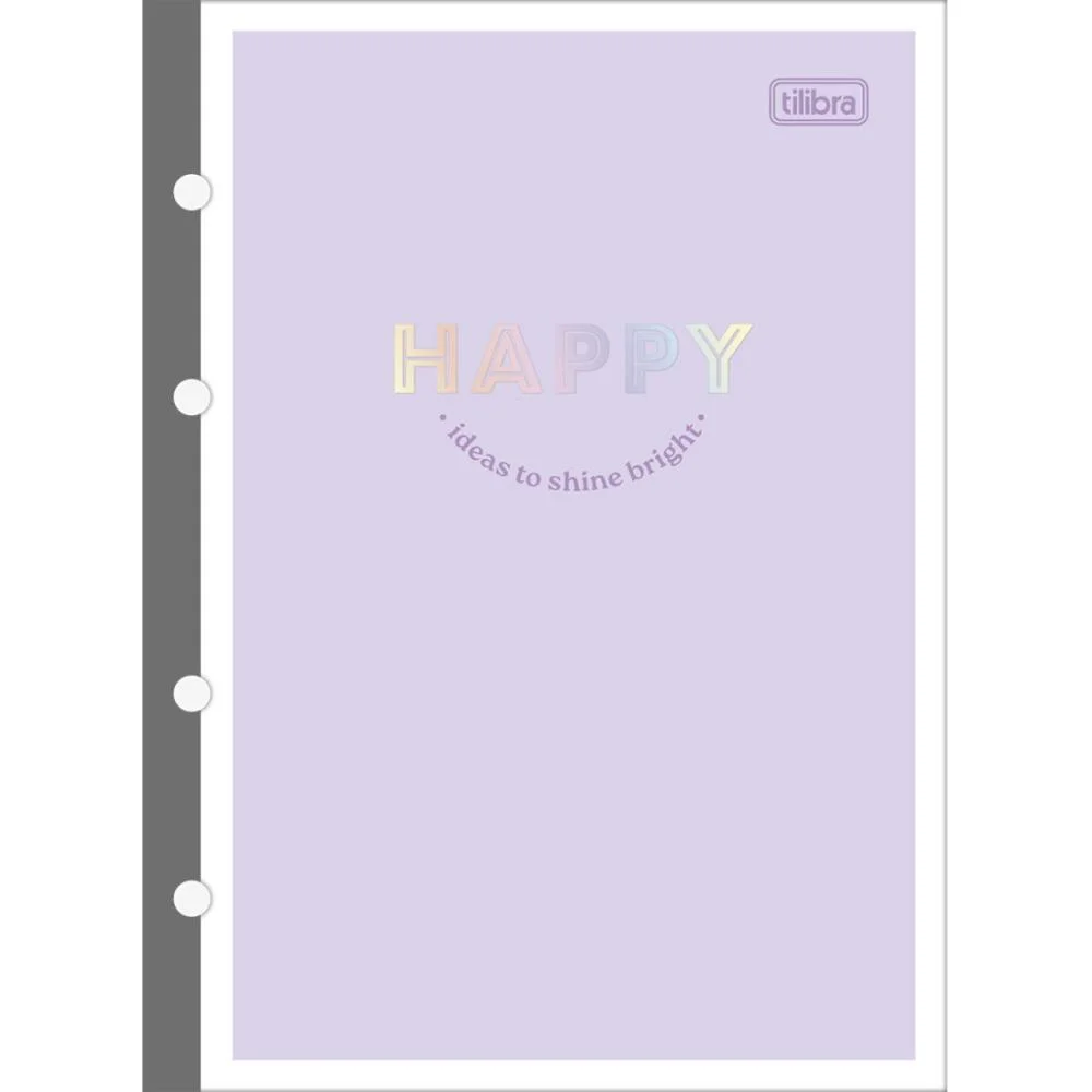 Bloco Para Fichario Colegial Happy 80Fls. Tilibra (Pct.c/04)