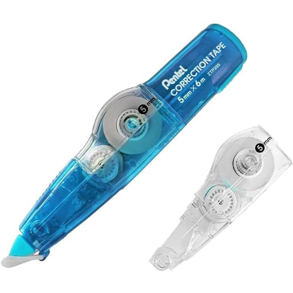 Corretivo Em Fita Corretion Tape 6M Azul C/Refil Pentel (Cx.c/12)