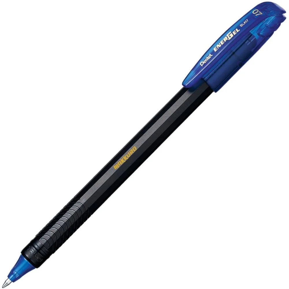 Caneta Gel Energel Makkuro 0,7 Azul Pentel (Cx.c/12)