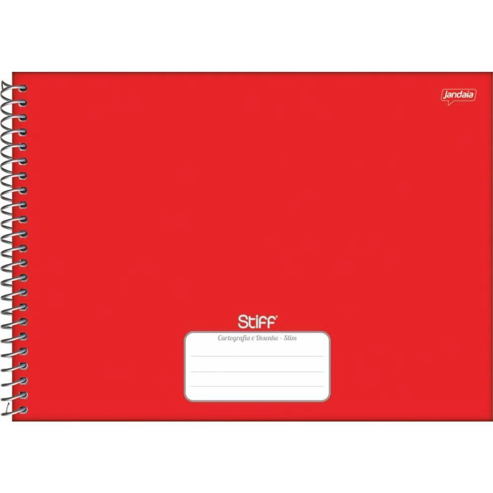 Caderno Desenho Univ Capa Dura Stiff Vermelho 80Fls. Jandaia (Pct.c/04)