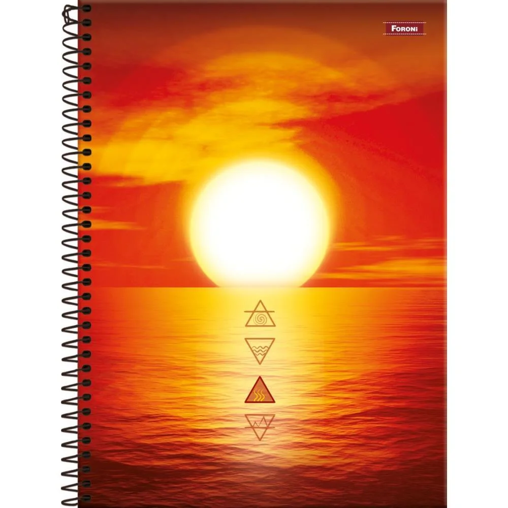Caderno 12X1 Capa Dura 4 Elementos 192Fls. Foroni (Pct.c/04)