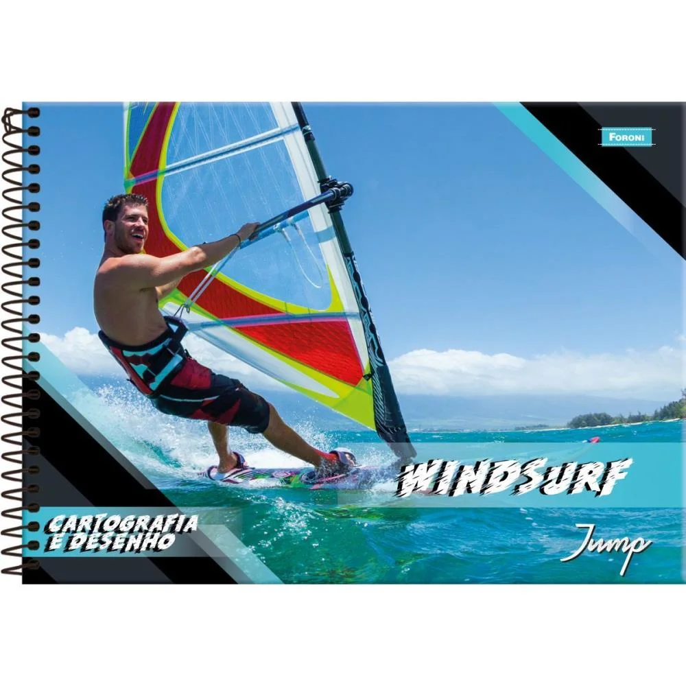 Caderno Desenho Univ Capa Dura Jump 96Fls. Foroni (Pct.c/05)