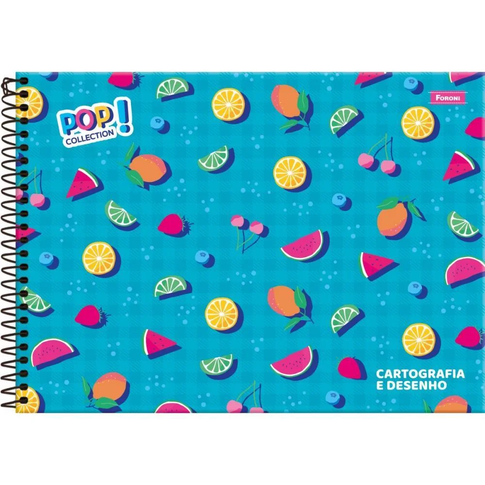 Caderno Desenho Univ Capa Dura Pop Collection 96Fls. Foroni (Pct.c/05)