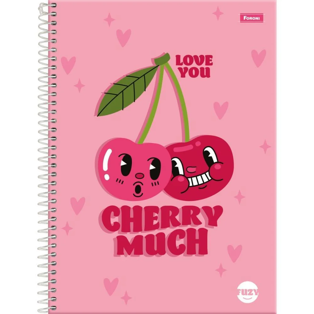 Caderno 01X1 Capa Dura Fuzy 80Fls. Foroni (Pct.c/04) - imagem 4