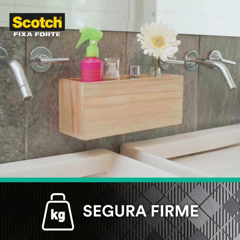 Fita Fixa Forte Banheiro 24Mmx1,5M 3M - imagem 5