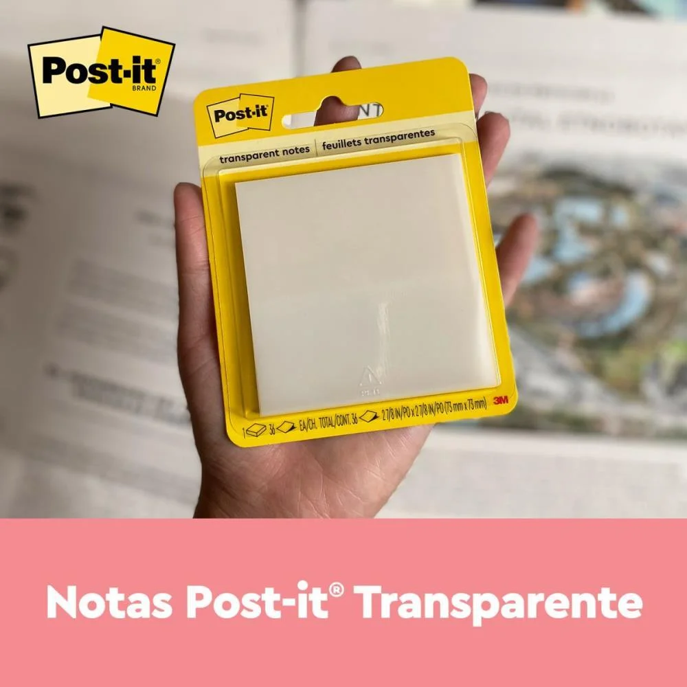 Bloco De Recado Post-It Transparente 73X73Mm C/36 Fls. 3M - imagem 4