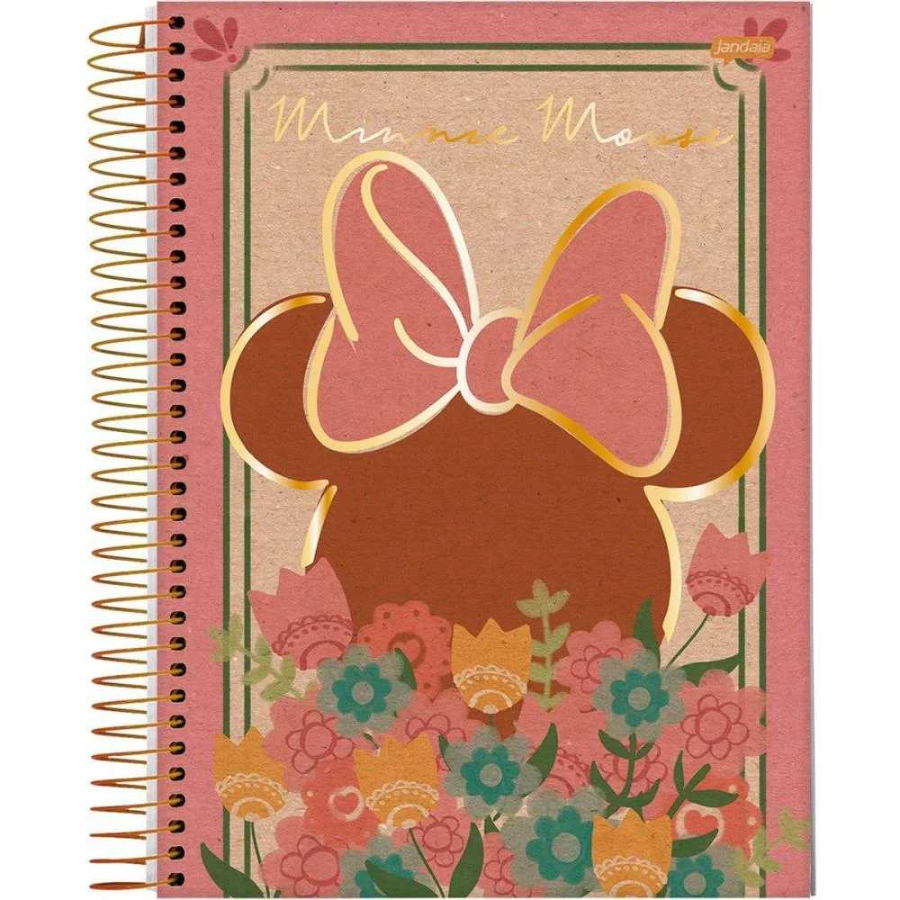 Caderno 10X1 Capa Dura Mickey.minnie Arts Kraft160I.a Jandaia (Pct.c/04) - imagem 6