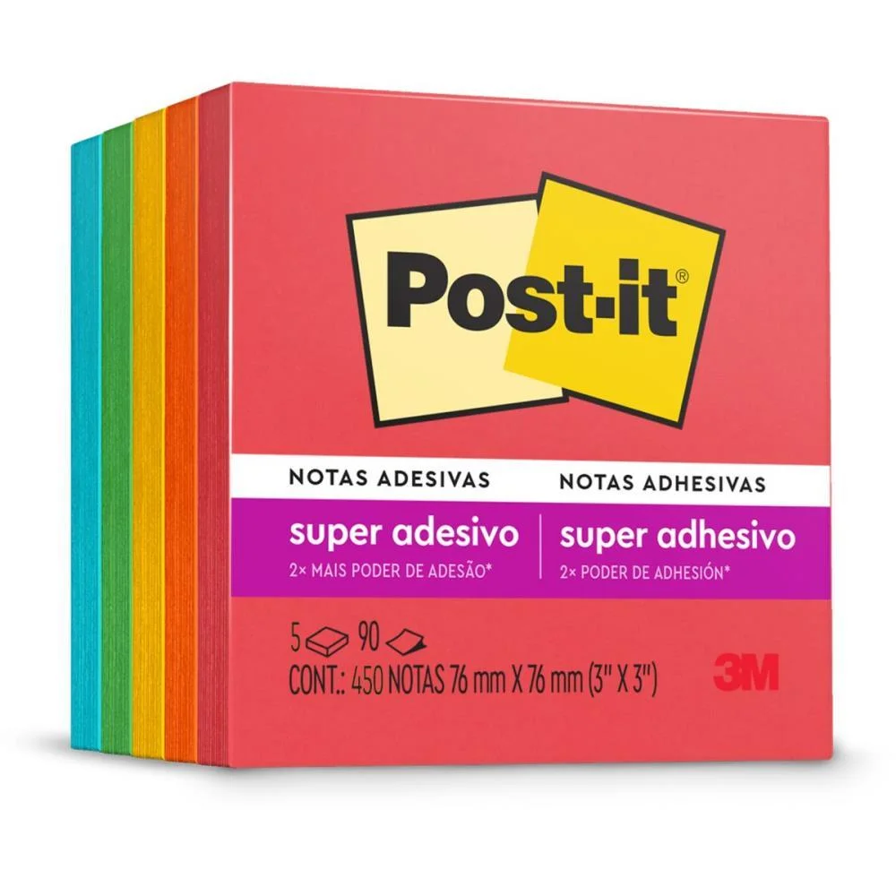 Bloco De Recado Post-It Colecao Diversao 76X76Mm 3M (Pct.c/450Fl) - imagem 2