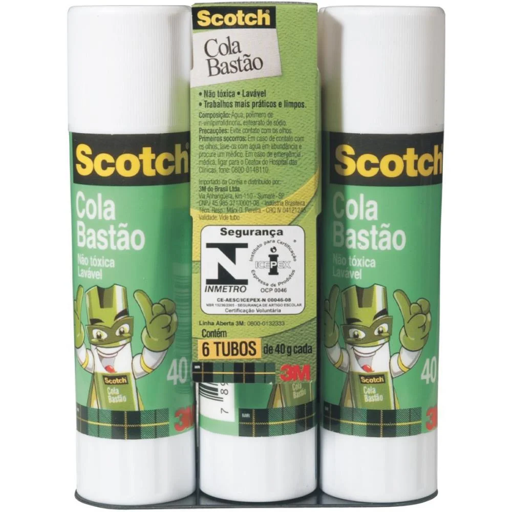 Cola Em Bastao Scotch 40G 3M (Pct.c/06) - imagem 2