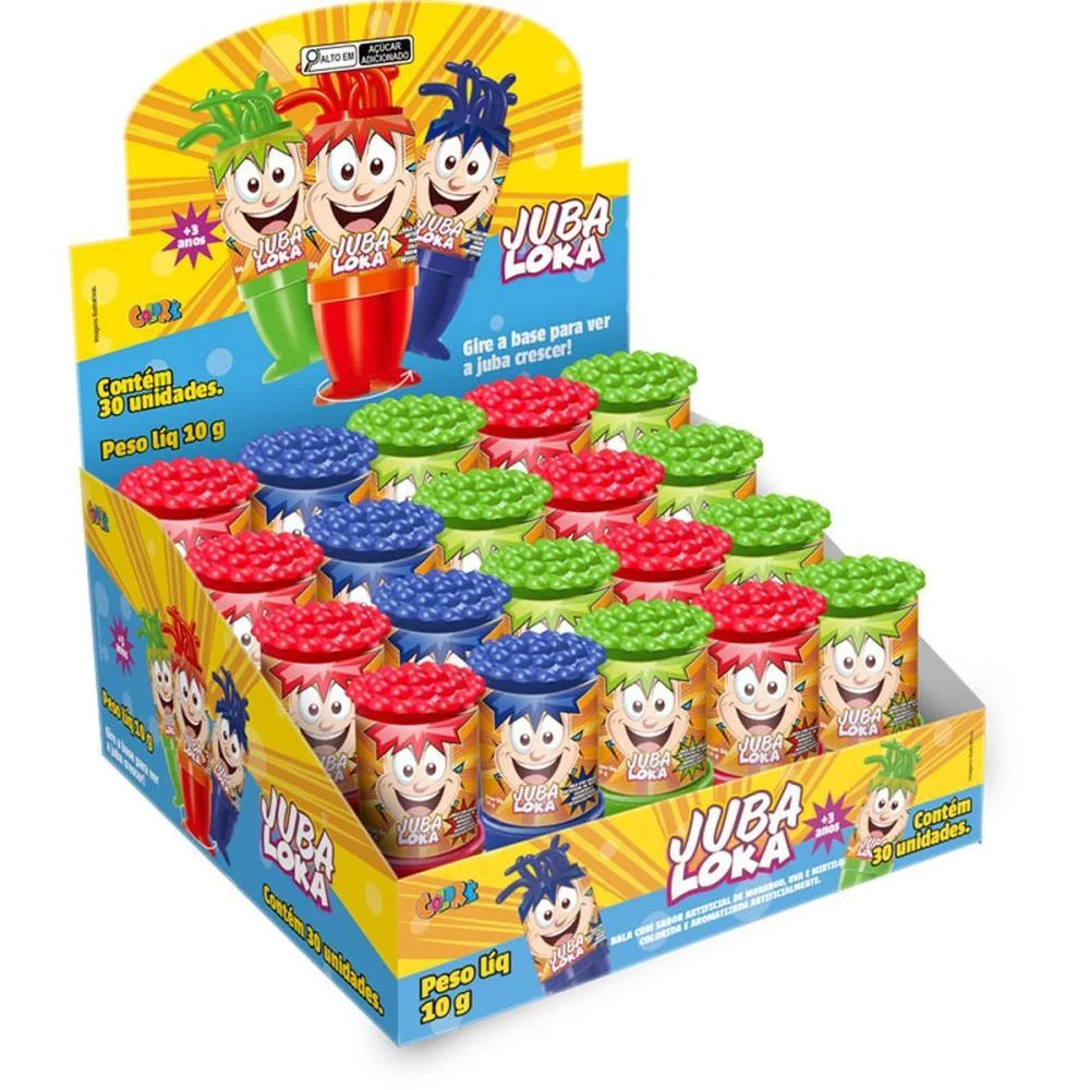 Doce Juba Loka Chiclete Sabores (S) Colore C/ 30 Unidades - imagem 4