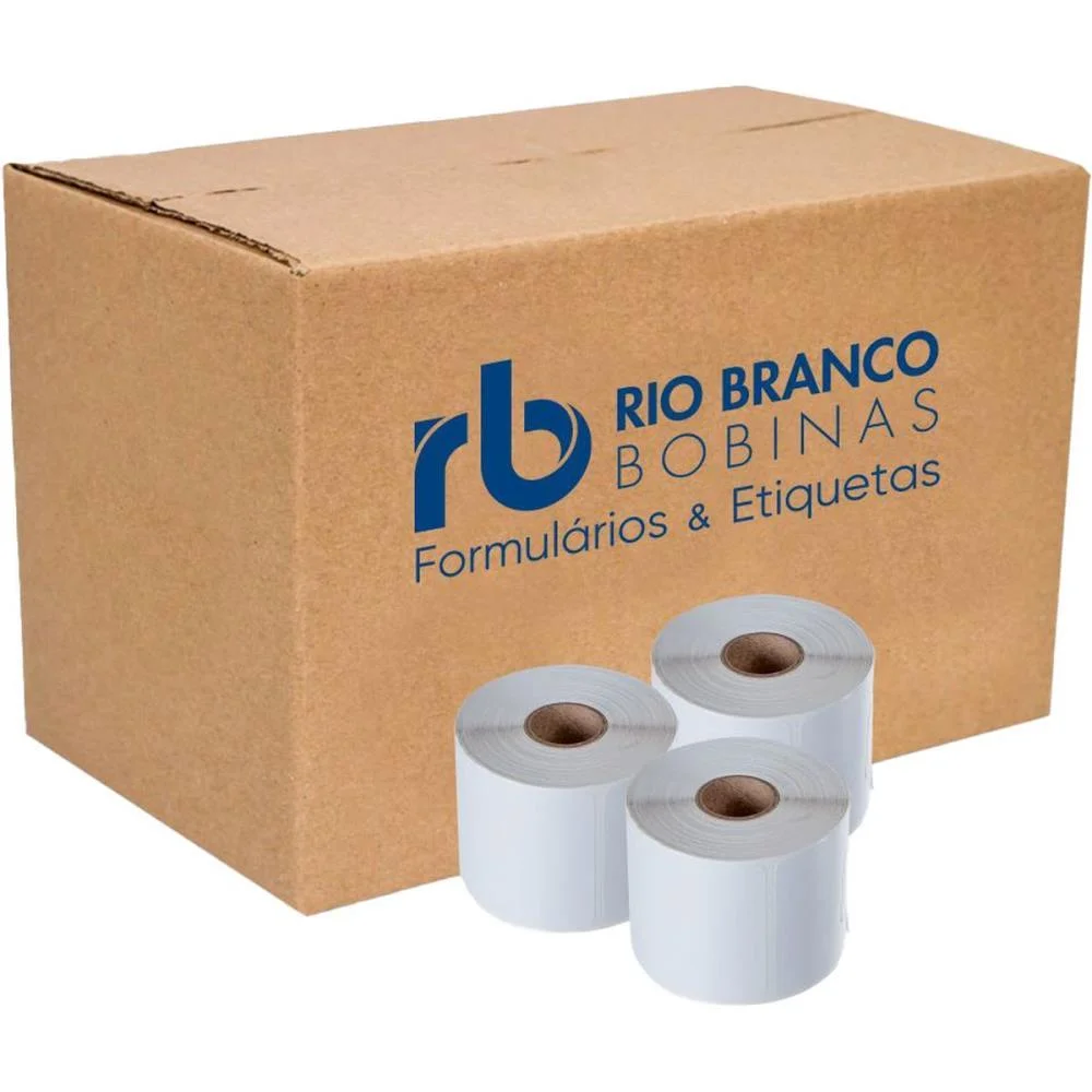 Etiqueta Para Balanca Termica 40Mmx40Mm 20M Rio Branco Bobinas (Cx.c/36) - imagem 3