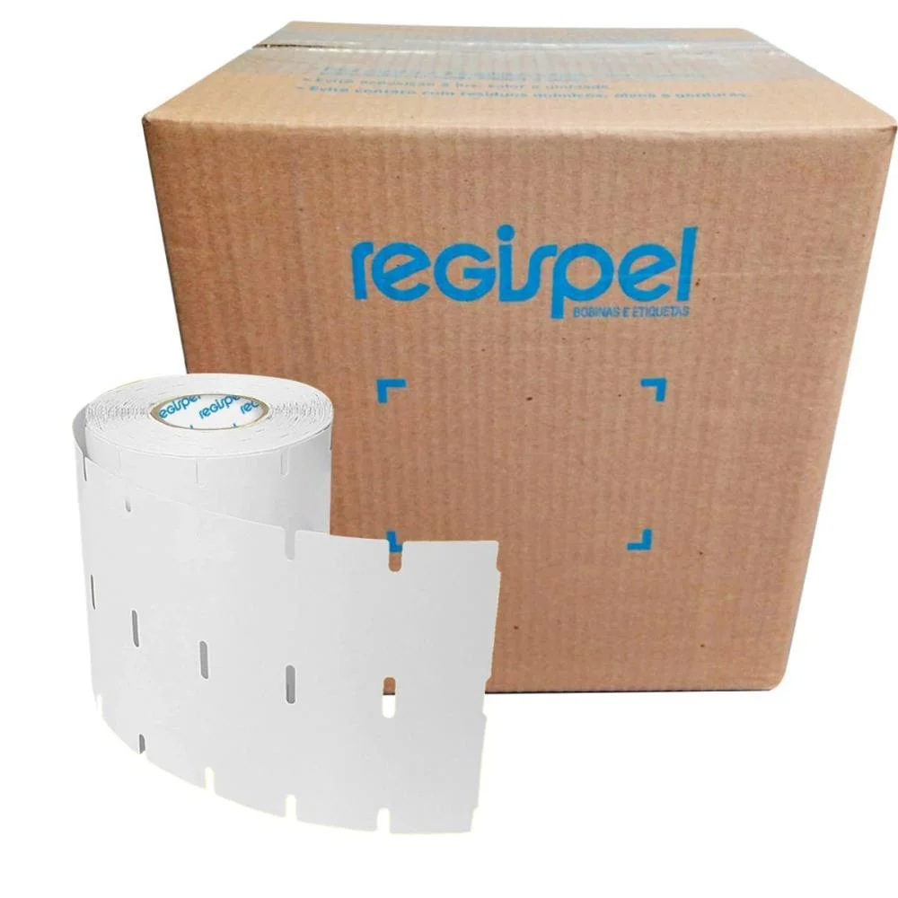 Etiqueta Para Marcacao Gondola 105X30Mm 3Gaps 45M Br Regispel (Rolo) - imagem 2
